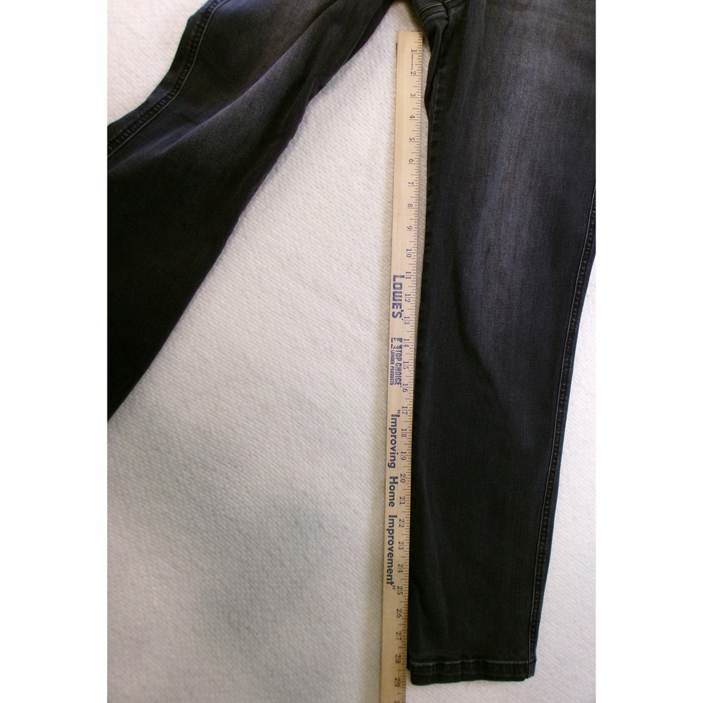 Spanx Ankle Straight Leg Jeans Washed Black Tall Large 20355T - Picture 3 of 8